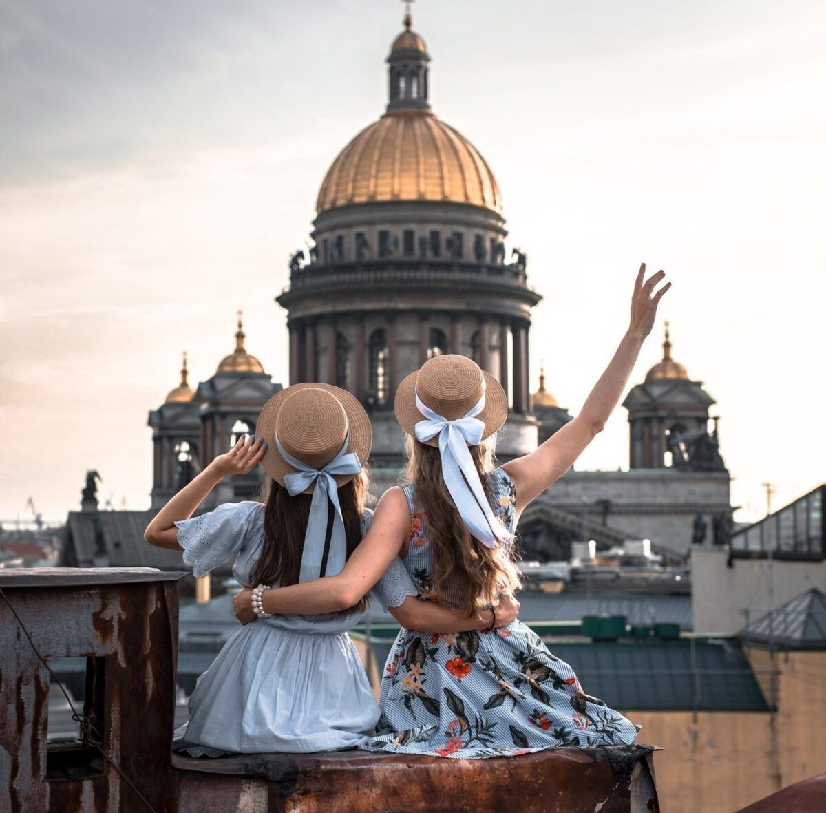 фото с крыши на Исаакиевский собор